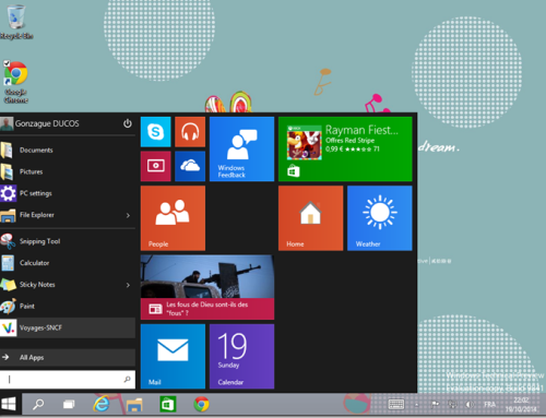 Windows 10 et le regrettable retour (en arrière) du menu Démarrer